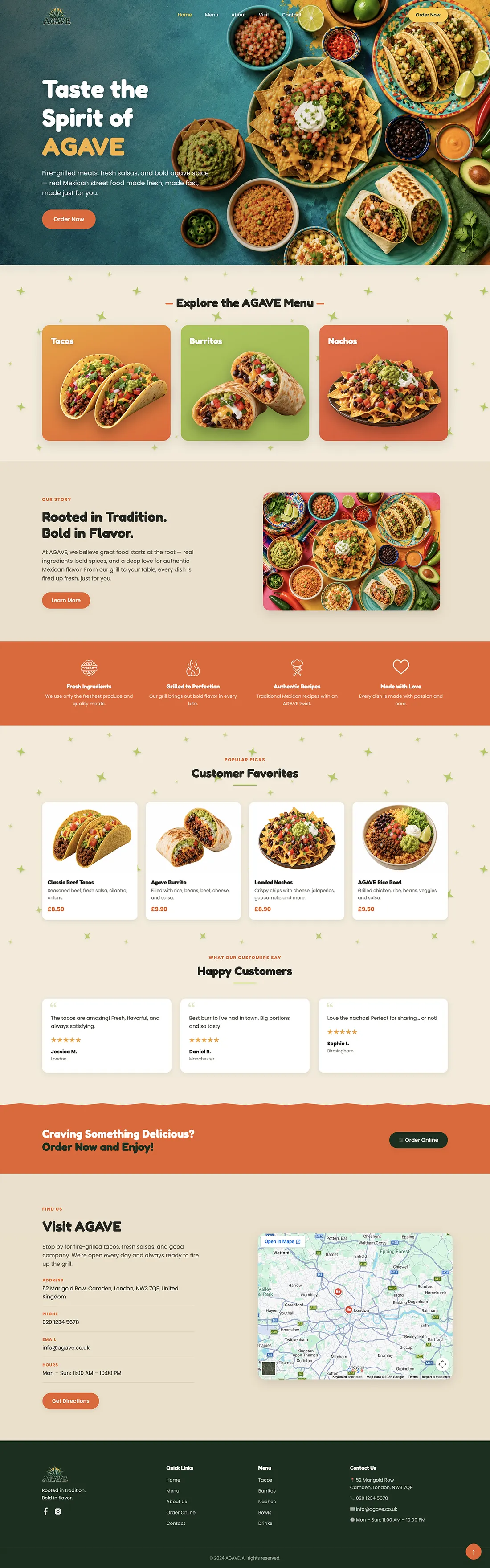 Agave full website preview