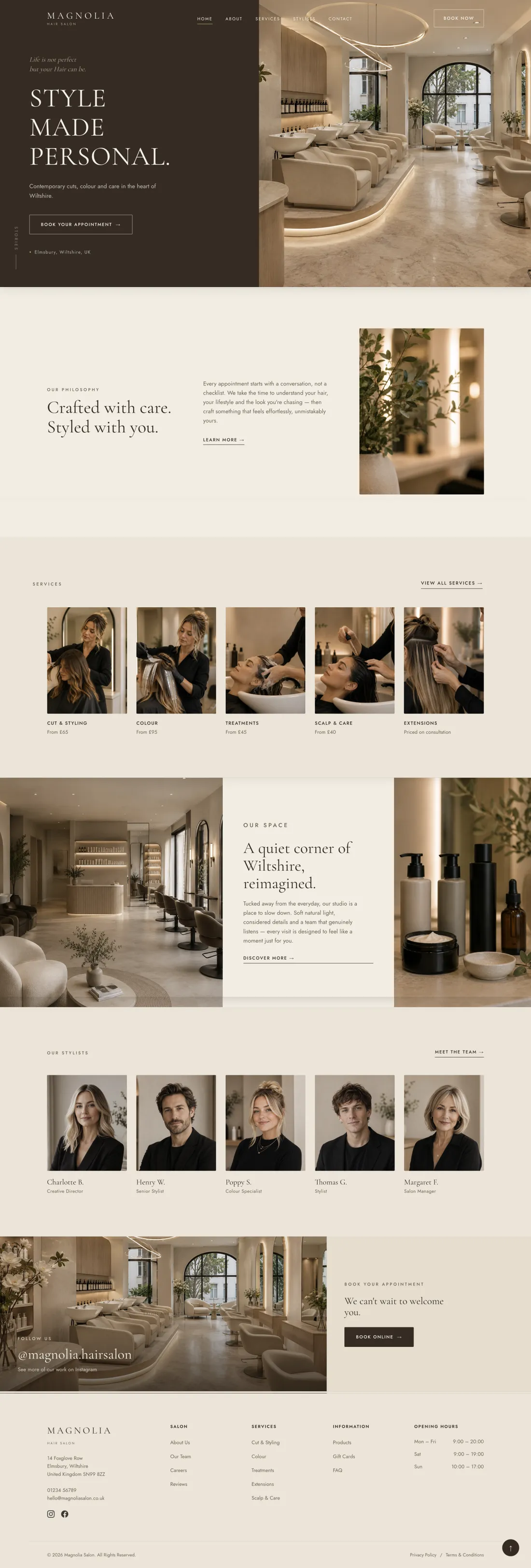 Magnolia full website preview