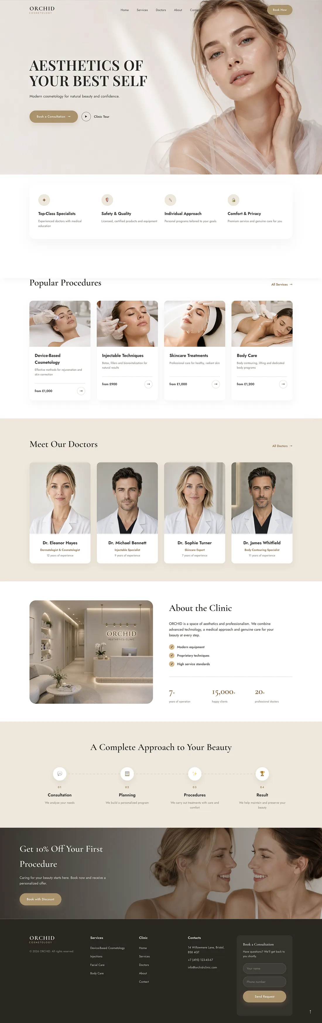Orchid full website preview