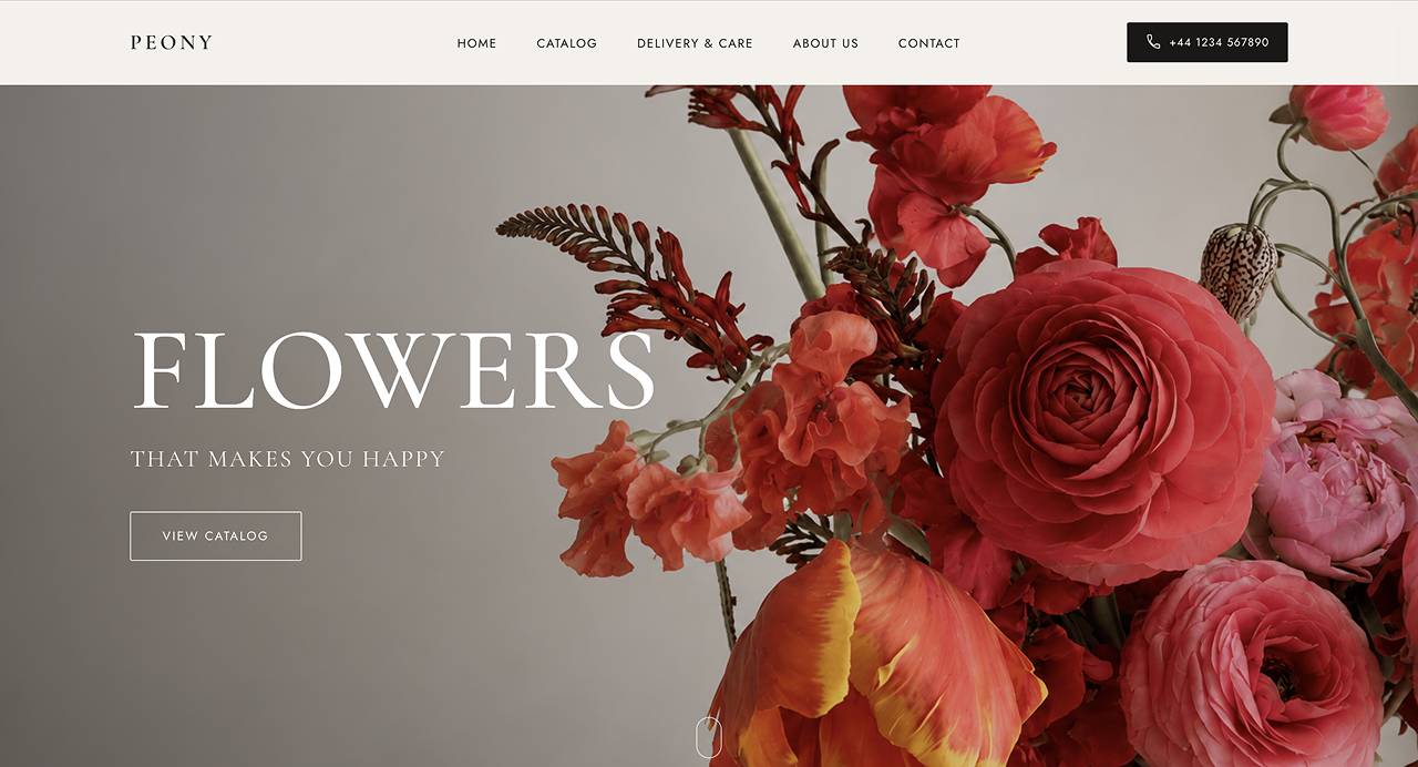 Peony hero image